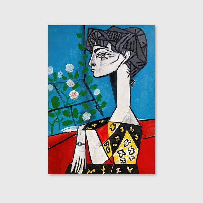 Jacqueline with Flowers (Graphic Only)