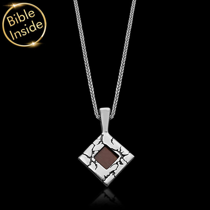 925 Sterling Silver / 16.5" / 42 cm / New Testament (English KJV)