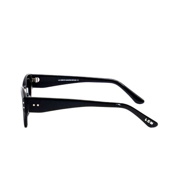 Black sunglasses on a white background