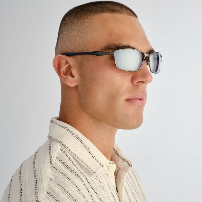 Leederville, Gunmetal/Silver Mirror Polarised Lenses