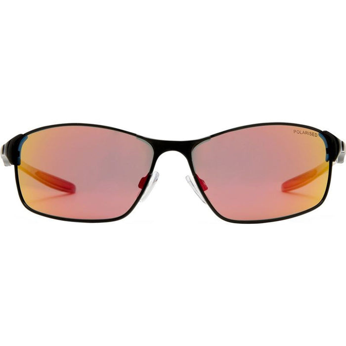 Leederville, Black/Red Mirror Polarised Lenses