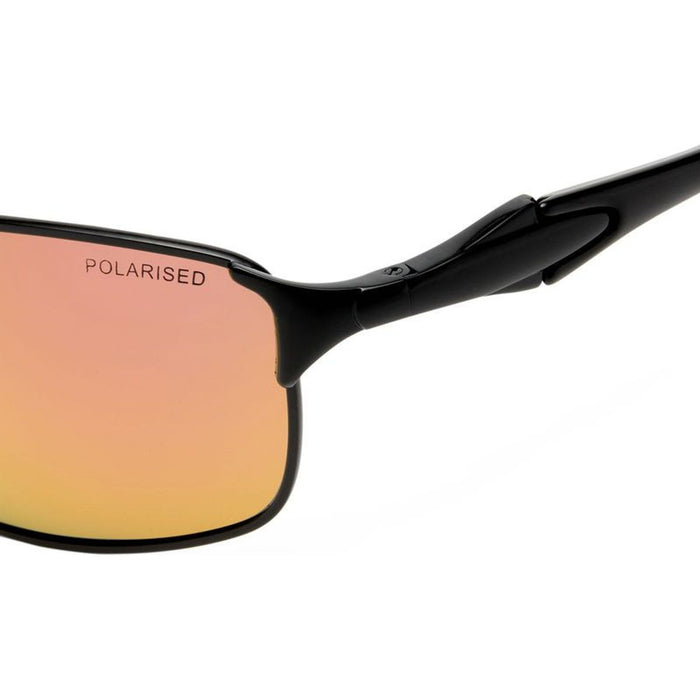 Leederville, Black/Red Mirror Polarised Lenses