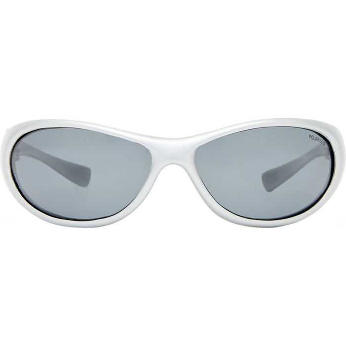Logan, Metallic Silver/Smoke Polarised Lenses