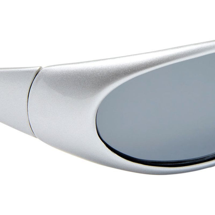 Logan, Metallic Silver/Smoke Polarised Lenses