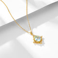 Luxury Pear Shape Topaz Pendant Necklace