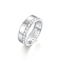 Men and Women's Moissanite Eternity Wedding Band with Channel Setting
