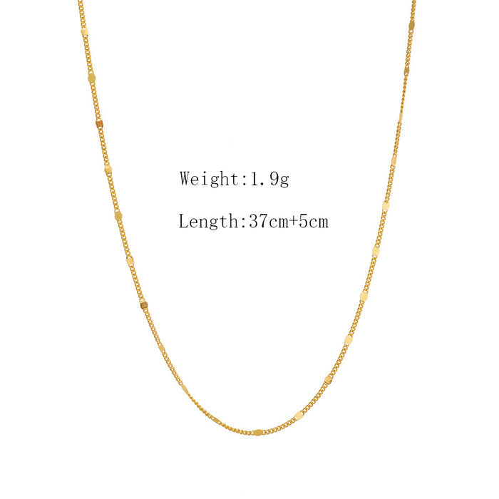 Minimalist Chain Necklace with Trendy Layering Design in Sterling Silver