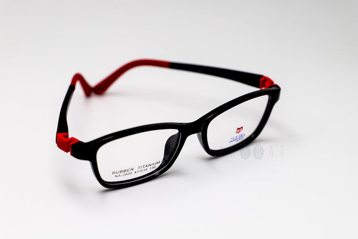 Minis 2800 Kids Eyeglasses - Black / Red