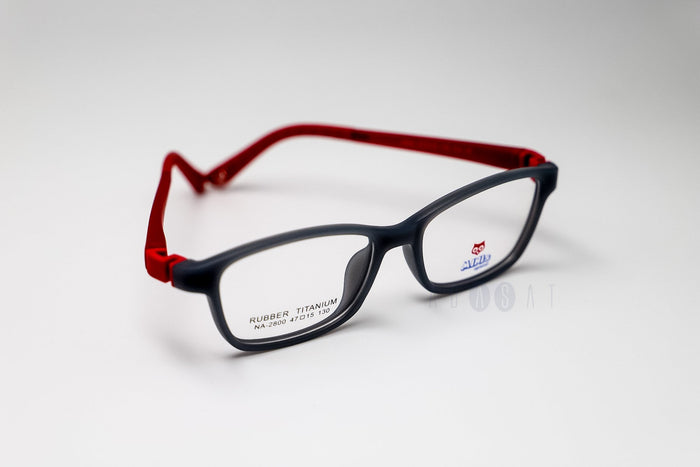 Minis 2800 Kids Eyeglasses - Grey / Red