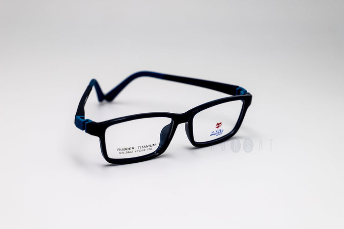 Minis 2802 Kids Eyeglasses - Black / Blue