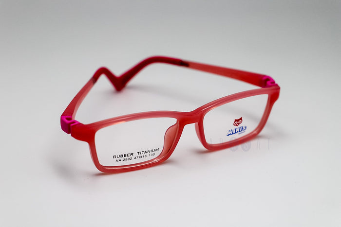 Minis 2802 Kids Eyeglasses - Red / Pink
