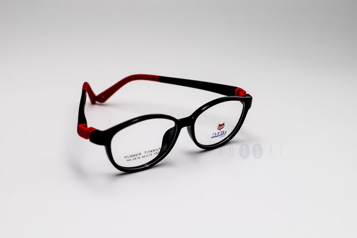 Minis 2816 Kids Eyeglasses - Black / Red