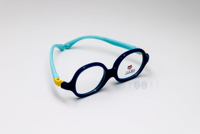 Minis NP0816 Kids Eyeglasses - Navy / Cyan