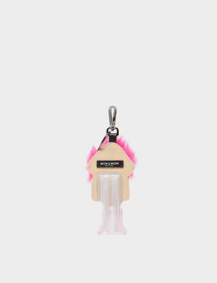 Monster Charm - Fuchsia Faux Fur and Parfait Pink Leather Boots