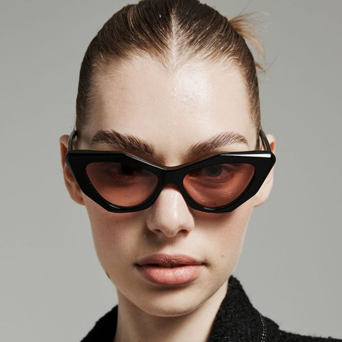 Mookhi, Bio-Acetate Black Devil/Rose Vital Gradient Lenses