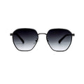 Sunglasses with gradient lenses on a white background