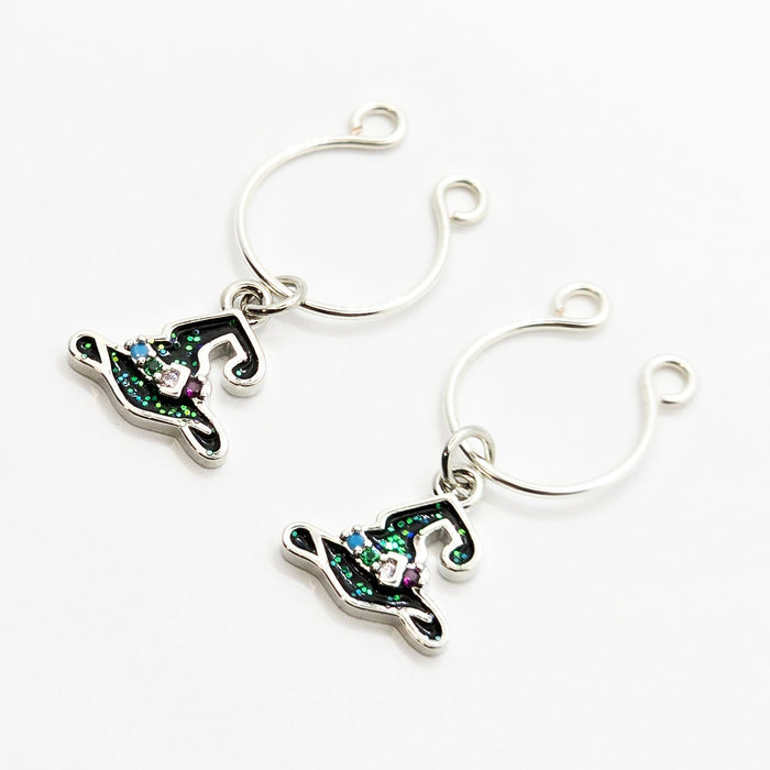 Platinum Witch Hat Nipple Rings