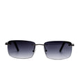 Sunglasses with gradient lenses on a white background
