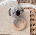 Organic Baby Teething Ring Rattle | Koala