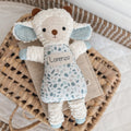 Personalised Baby Boy Gift Toy Lamb | Blue Tile