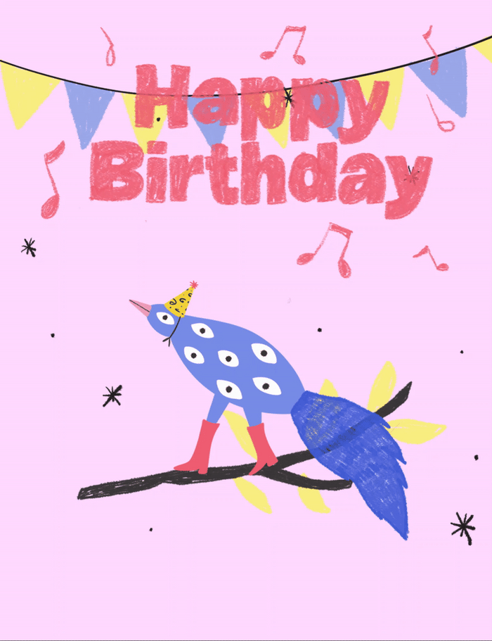 Octo Party - Birthday Motive Gift Card