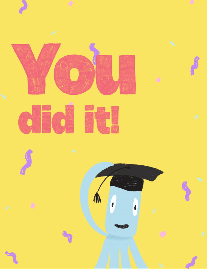 You did it! - Graduation Motive Gift Card
