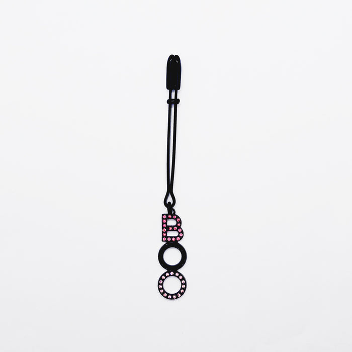Pink and Black "BOO" Tweezer Clit Clamp. BDSM Sex Toy for Halloween or Gift for your "boo".