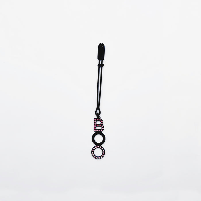 Pink and Black "BOO" Tweezer Clit Clamp. BDSM Sex Toy for Halloween or Gift for your "boo".