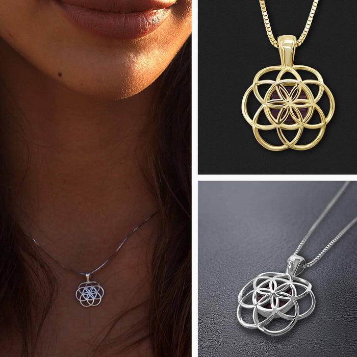 Pocket Bible necklace with Harmony pendant in gold - Christian jewelry