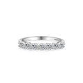 Round Cut Multi-color Sterling Silver Band