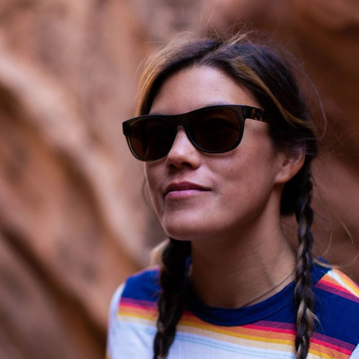 Sierra, Matte Red Tortoise/Rose Polarised Lenses