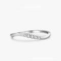 Simple Wave Design Sterling Silver Band