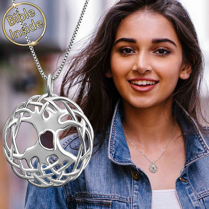 Special gifts for wife featuring tree of life design with lab diamonds