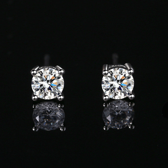 Special Sale | Classic 4 Prong/Round Moissanite Stud Earrings