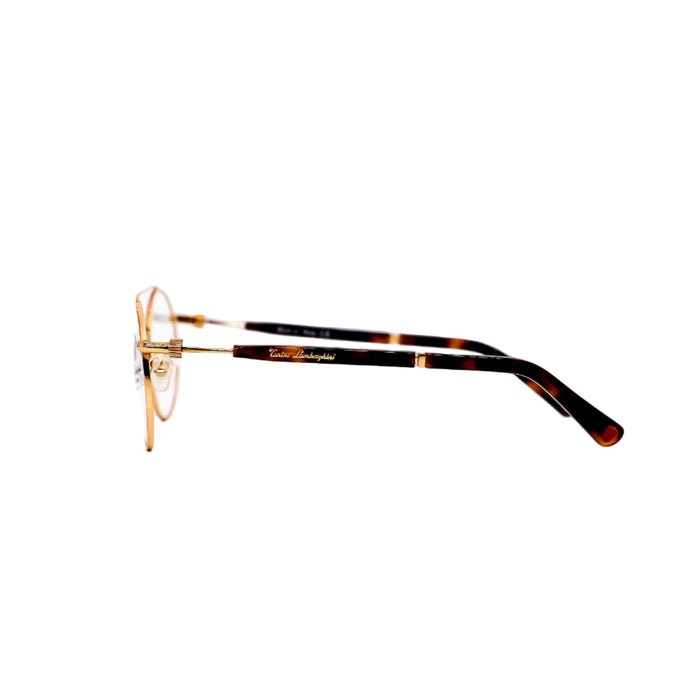 Tortoiseshell eyeglasses on a white background
