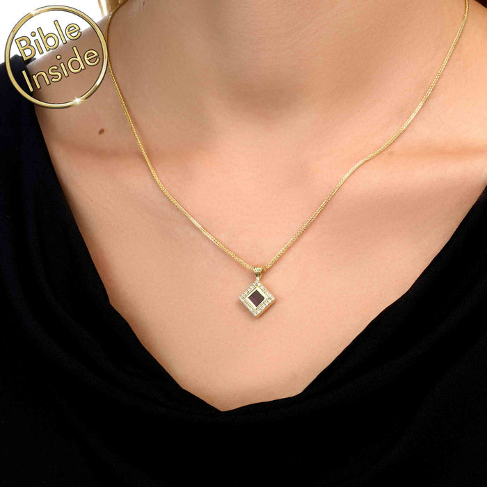 Unique valentine's gift for her - minimalist Christian necklace - Shlama