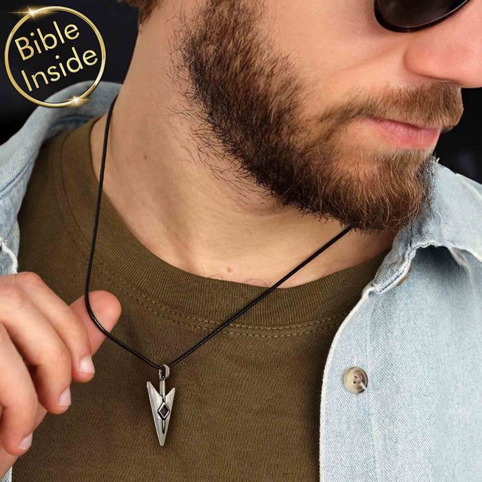 Polished arrow pendant, thoughtful valentine gift for teacher