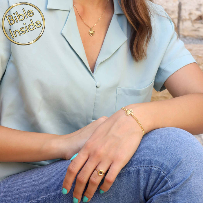 Gold valentine jewelry Harmony bracelet – Shlama