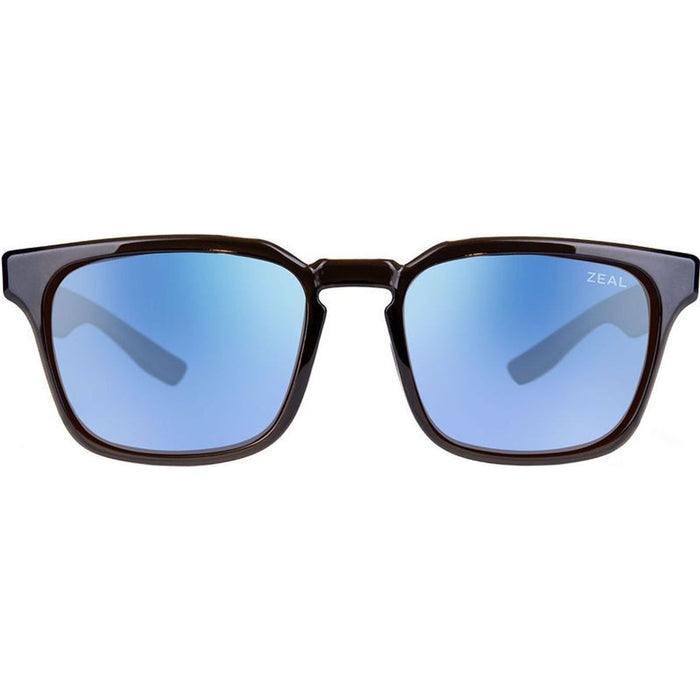 Whittier, Transparent Light Brown/Horizon Blue Mirror Polarised Lenses