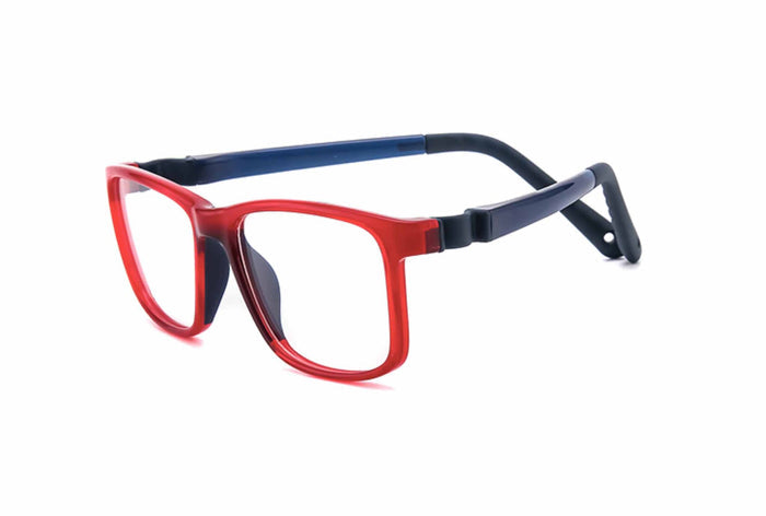 Yupiie YP1003 Kids Eyeglasses - Red / Navy