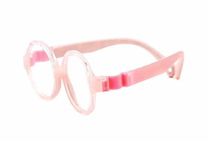 Yupiie YP1007 Kids Eyeglasses - Pale Pink / Pink
