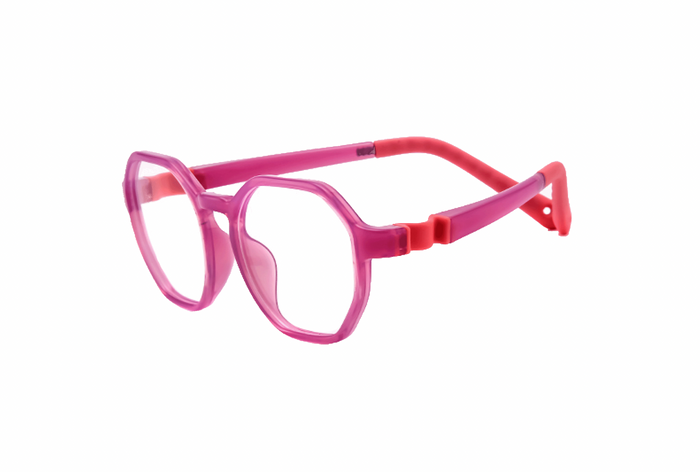 Yupiie YP1014 Kids Eyeglasses - Magenta / Coral